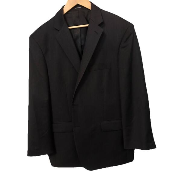 Pronto Uomo Platinum Men's 48R Dark & light Gray 100% Wool Blazer Suit Jacket - Picture 2 of 9